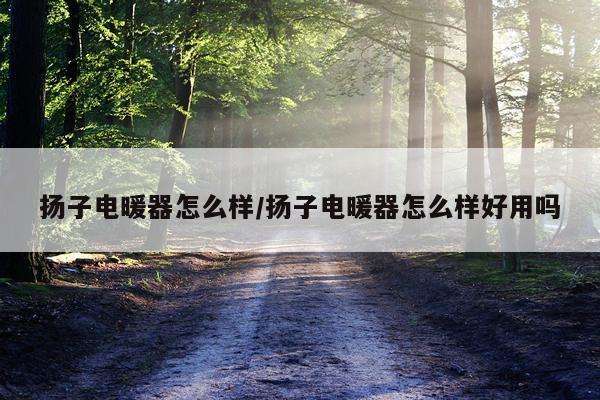 扬子电暖器怎么样/扬子电暖器怎么样好用吗