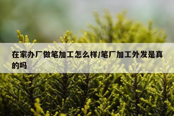 在家办厂做笔加工怎么样/笔厂加工外发是真的吗