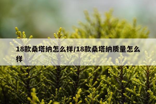 18款桑塔纳怎么样/18款桑塔纳质量怎么样
