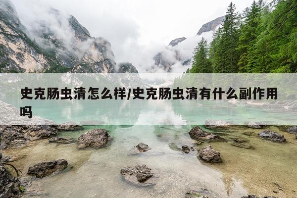 史克肠虫清怎么样/史克肠虫清有什么副作用吗