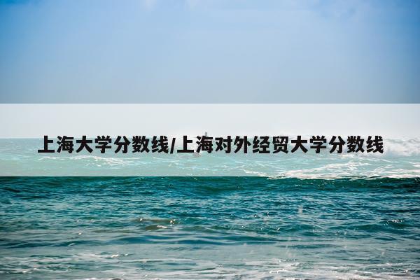 上海大学分数线/上海对外经贸大学分数线