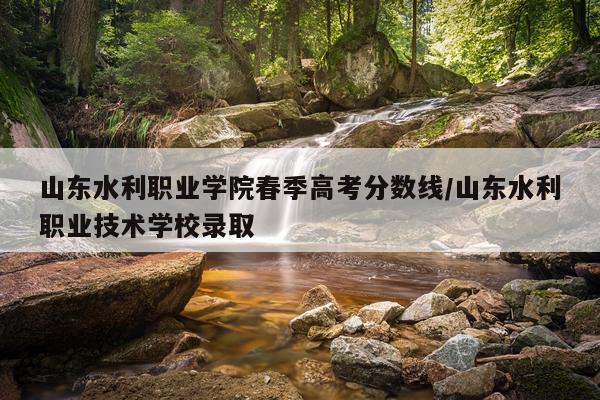 山东水利职业学院春季高考分数线/山东水利职业技术学校录取