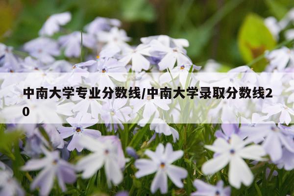 中南大学专业分数线/中南大学录取分数线20