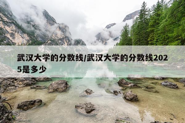 武汉大学的分数线/武汉大学的分数线2025是多少