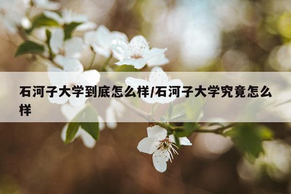 石河子大学到底怎么样/石河子大学究竟怎么样