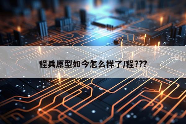 程兵原型如今怎么样了/程???