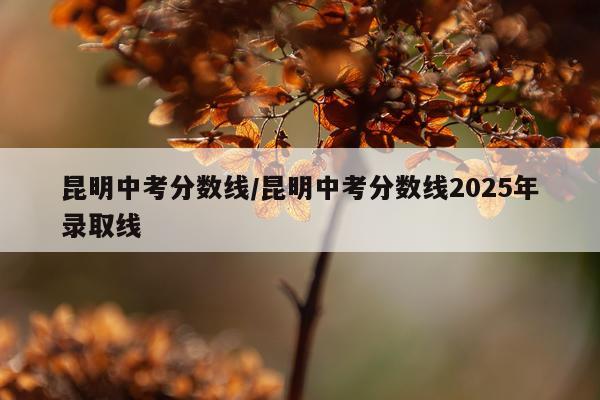 昆明中考分数线/昆明中考分数线2025年录取线