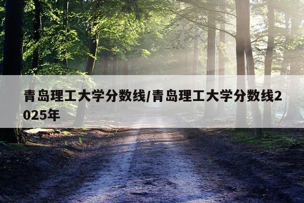 青岛理工大学分数线/青岛理工大学分数线2025年