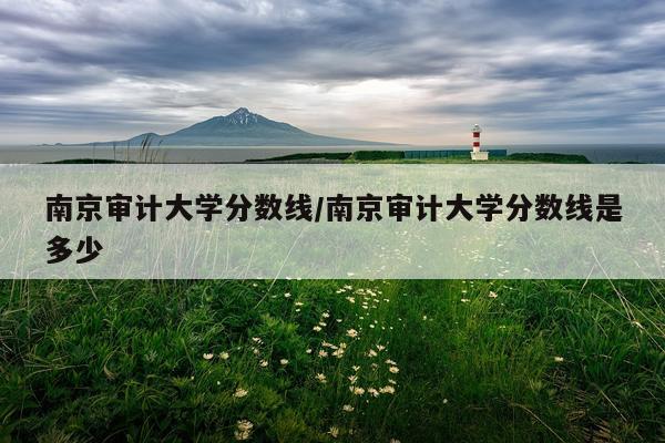 南京审计大学分数线/南京审计大学分数线是多少