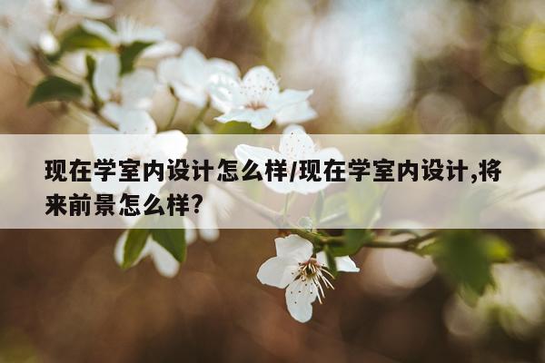现在学室内设计怎么样/现在学室内设计,将来前景怎么样?