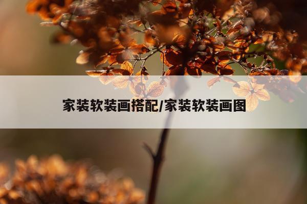 家装软装画搭配/家装软装画图