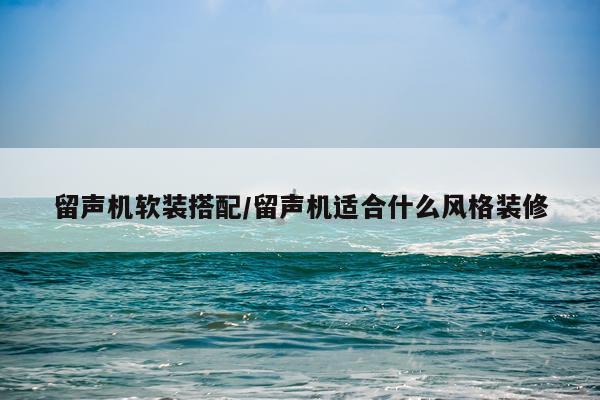 留声机软装搭配/留声机适合什么风格装修
