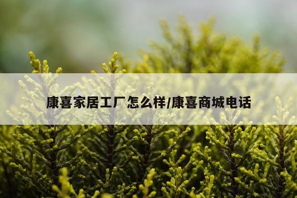 康喜家居工厂怎么样/康喜商城电话