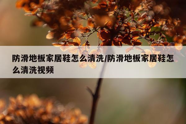 防滑地板家居鞋怎么清洗/防滑地板家居鞋怎么清洗视频