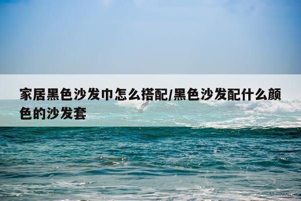 家居黑色沙发巾怎么搭配/黑色沙发配什么颜色的沙发套