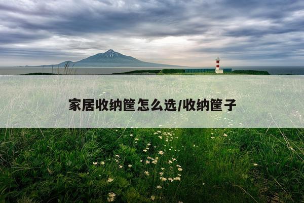 家居收纳筐怎么选/收纳筐子