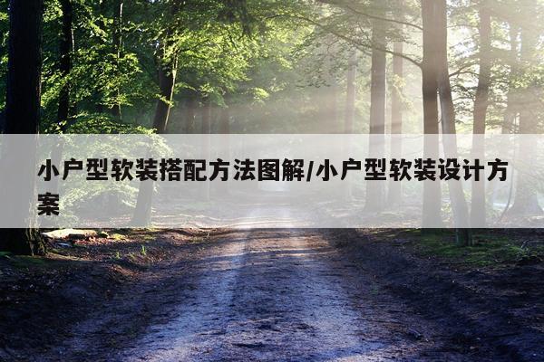 小户型软装搭配方法图解/小户型软装设计方案