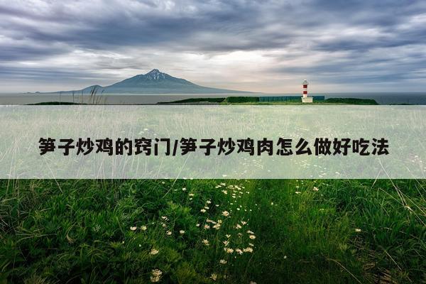 笋子炒鸡的窍门/笋子炒鸡肉怎么做好吃法