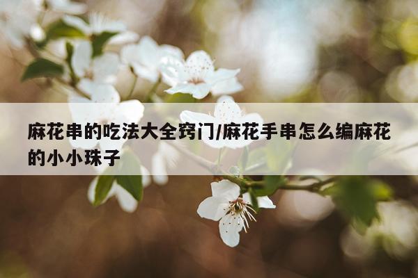 麻花串的吃法大全窍门/麻花手串怎么编麻花的小小珠子