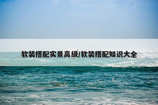 软装搭配实景高级/软装搭配知识大全