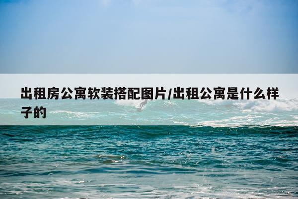 出租房公寓软装搭配图片/出租公寓是什么样子的
