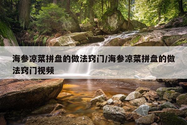 海参凉菜拼盘的做法窍门/海参凉菜拼盘的做法窍门视频