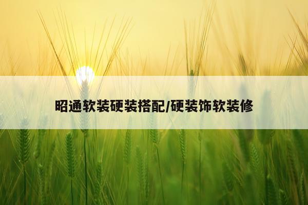 昭通软装硬装搭配/硬装饰软装修