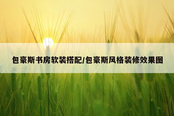 包豪斯书房软装搭配/包豪斯风格装修效果图