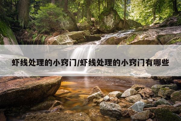虾线处理的小窍门/虾线处理的小窍门有哪些