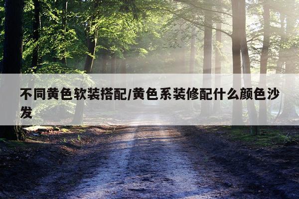 不同黄色软装搭配/黄色系装修配什么颜色沙发