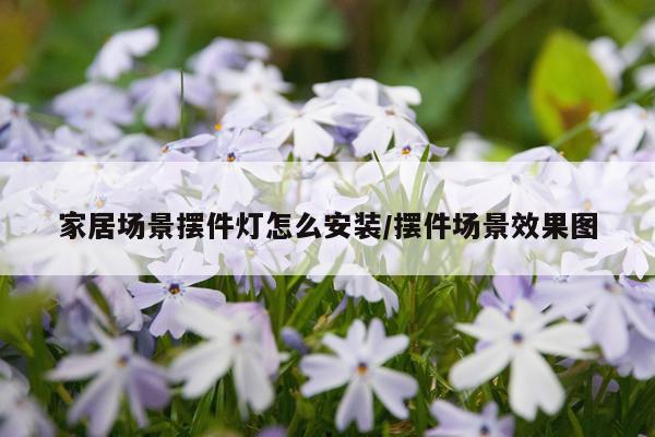 家居场景摆件灯怎么安装/摆件场景效果图