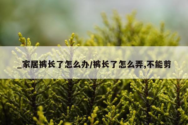 _家居裤长了怎么办/裤长了怎么弄,不能剪