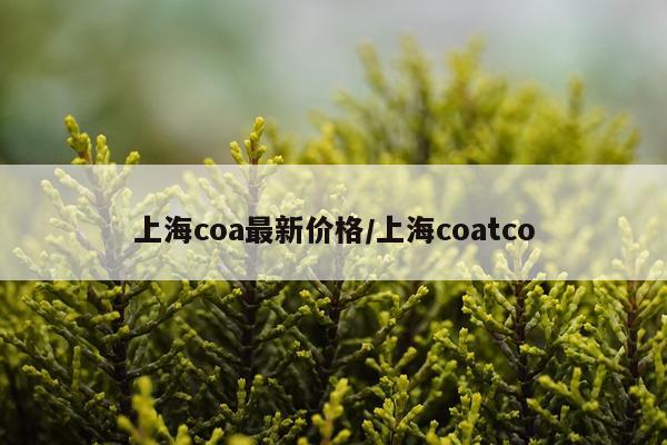 上海coa最新价格/上海coatco
