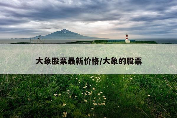 大象股票最新价格/大象的股票