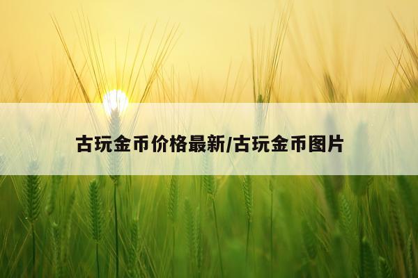 古玩金币价格最新/古玩金币图片