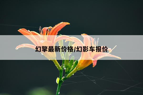幻擎最新价格/幻影车报价
