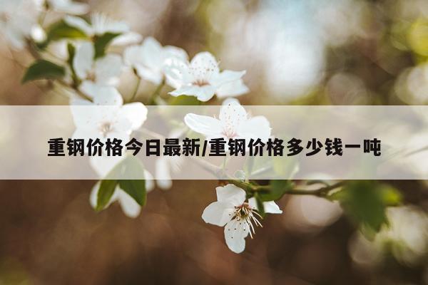 重钢价格今日最新/重钢价格多少钱一吨