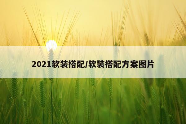 2021软装搭配/软装搭配方案图片