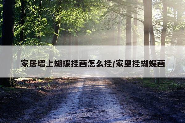 家居墙上蝴蝶挂画怎么挂/家里挂蝴蝶画
