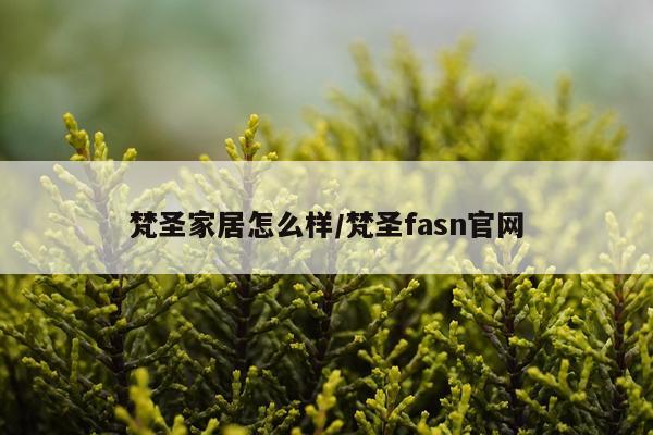 梵圣家居怎么样/梵圣fasn官网