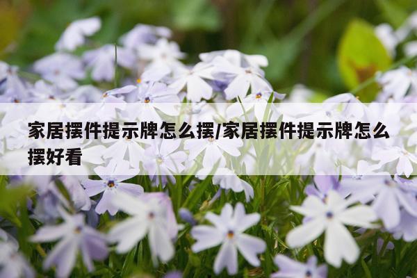 家居摆件提示牌怎么摆/家居摆件提示牌怎么摆好看