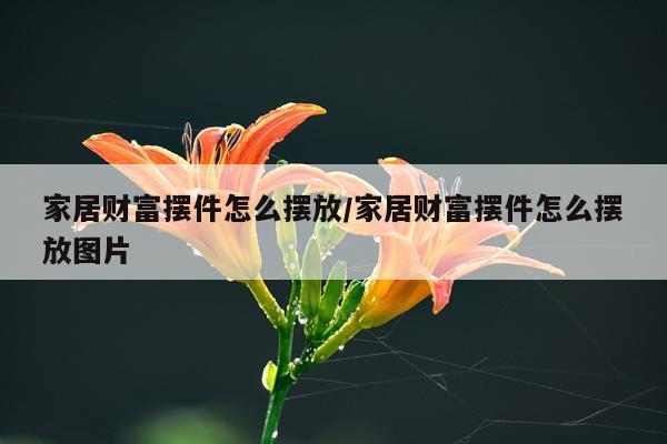 家居财富摆件怎么摆放/家居财富摆件怎么摆放图片