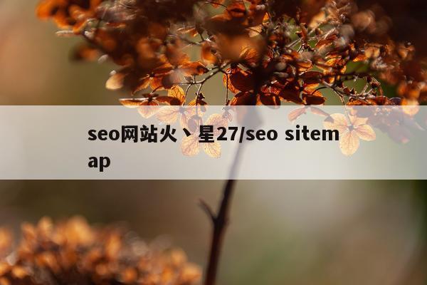 seo网站火丶星27/seo sitemap
