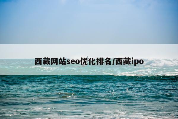 西藏网站seo优化排名/西藏ipo