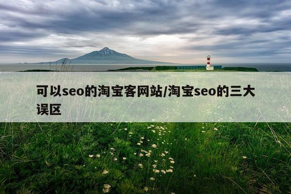 可以seo的淘宝客网站/淘宝seo的三大误区