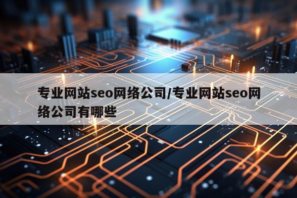 专业网站seo网络公司/专业网站seo网络公司有哪些