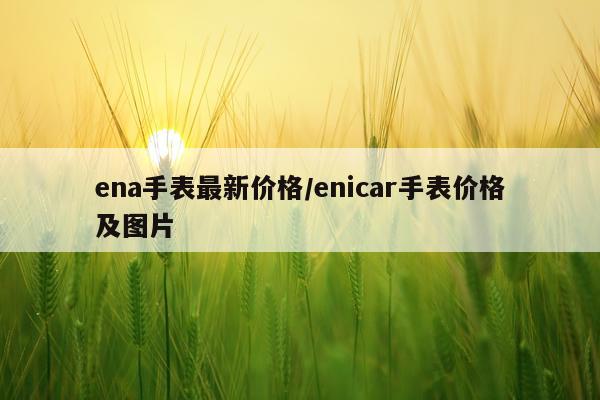 ena手表最新价格/enicar手表价格及图片
