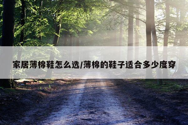 家居薄棉鞋怎么选/薄棉的鞋子适合多少度穿