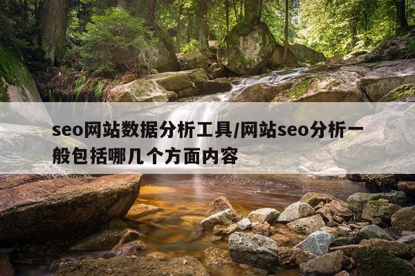 seo网站数据分析工具/网站seo分析一般包括哪几个方面内容