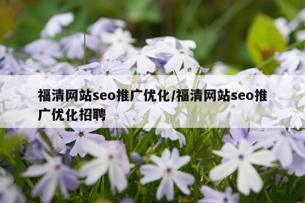 福清网站seo推广优化/福清网站seo推广优化招聘
